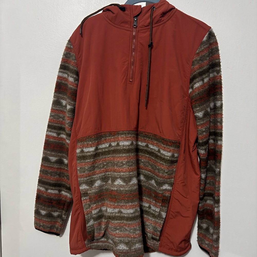 Men's Red and Brown Lightweight Jacket